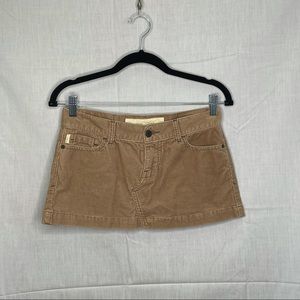 vintage y2k hollister corduroy mini skirt